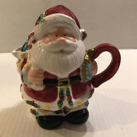 Vintage Mr And Mrs Claus Sugar Bowl And Creamer - Picture 8 of 11